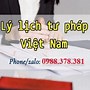 Lý Lịch Tư Pháp Số 2 Tphcm Online